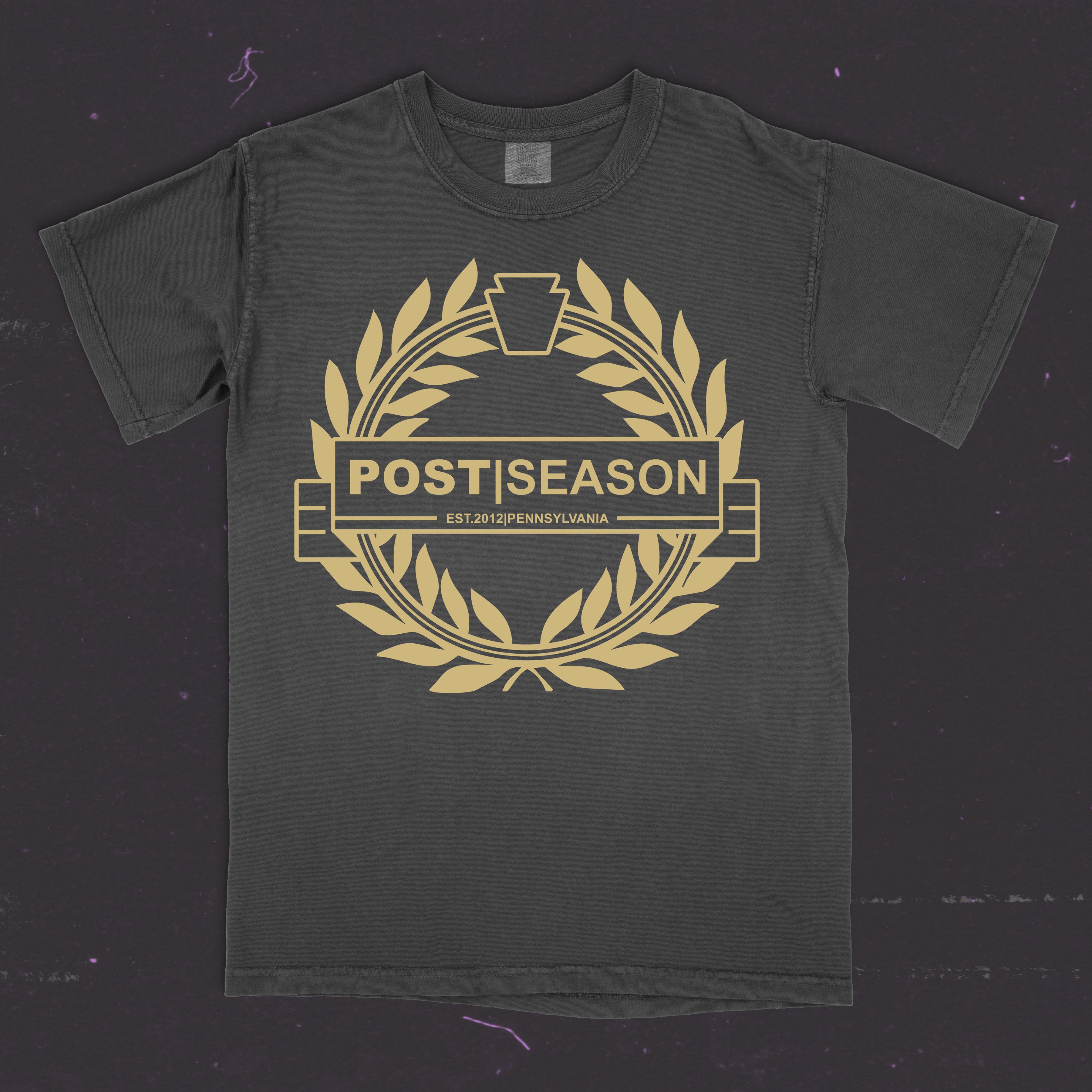 Pre-Order Crest Est 2012 Black & Gold Comfort Colors